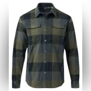 KUIU Field Flannel FLEECE Shirt Jacket Men's 3XL Verde Plaid Snap Front LN